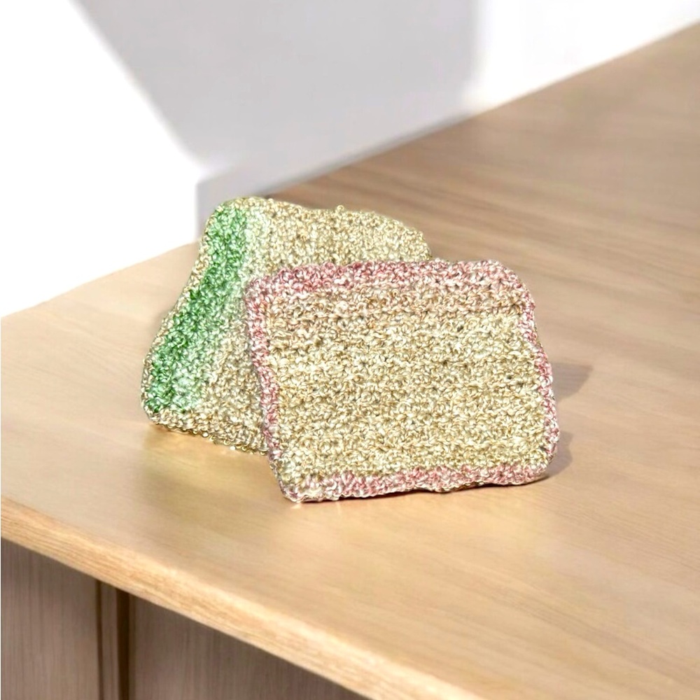 Handmade Crochet wash cloths, dish cloths or dust cloths. Very soft.